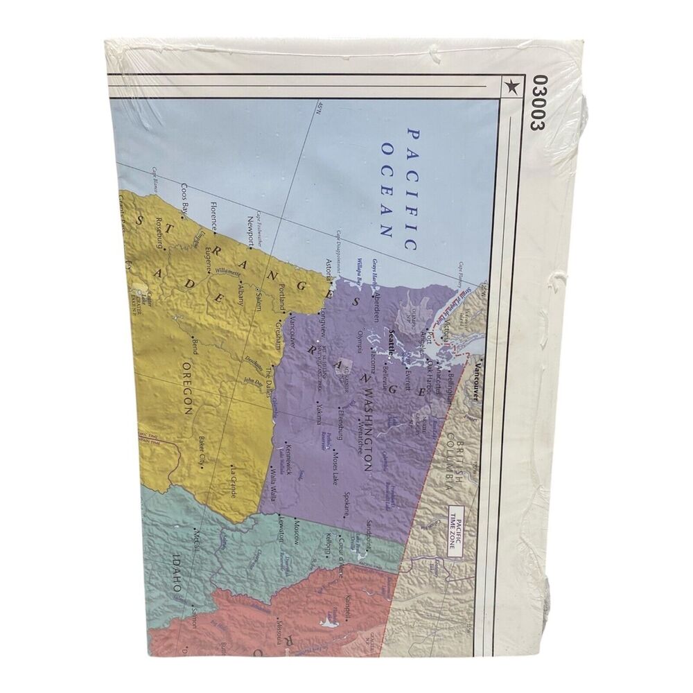 United States Wall Map Large 48 X 32 Art Quality Print 03003 with Border